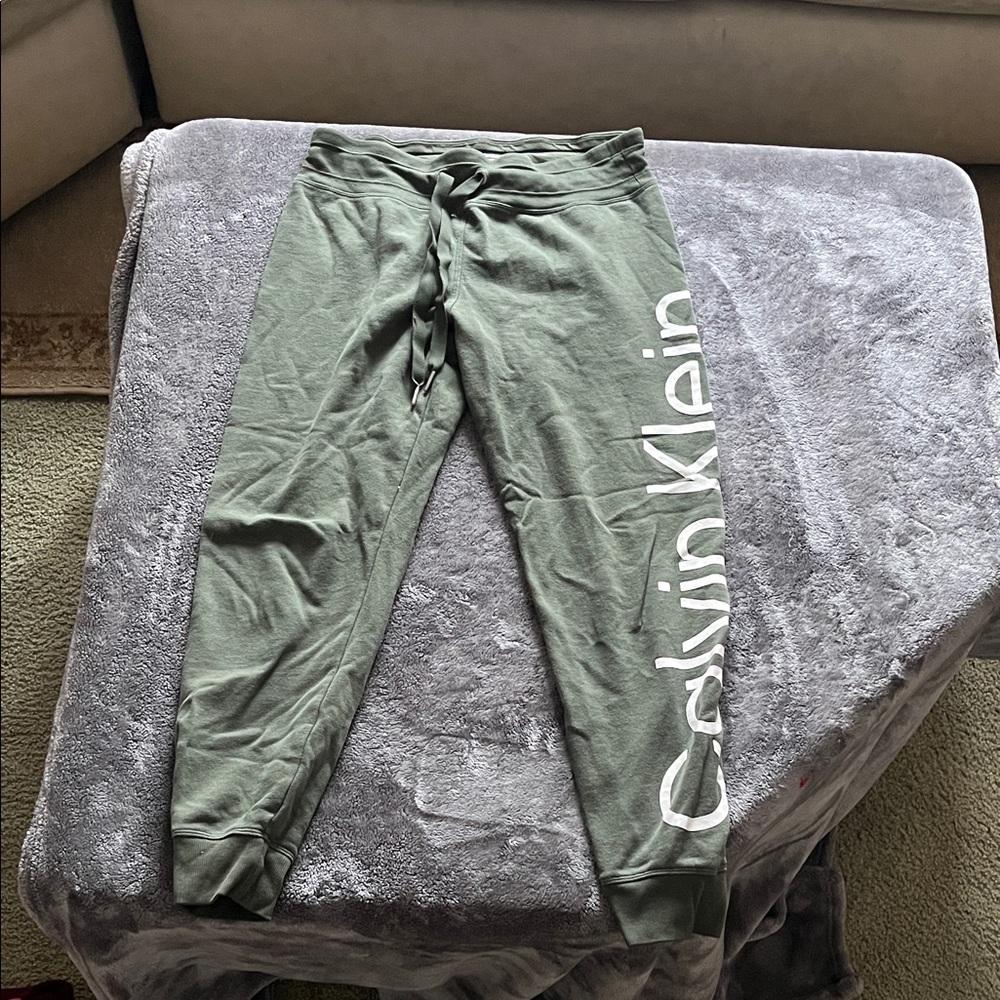 Calvin Klein Olive Green Sweatpants